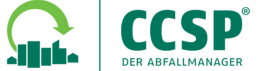 Das Logo für ccsp auf grünem Hintergrund.