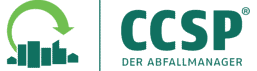 Das Logo für ccsp auf grünem Hintergrund.